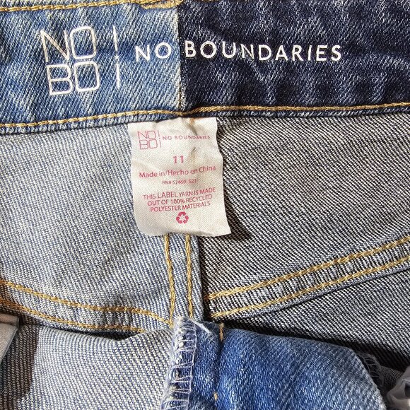 No Boundaries - Super High Rise Destructed - Mom Jeans - Juniors Size 11 - NWT 3 - Picture 11 of 13